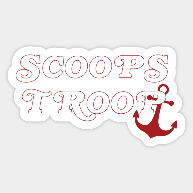Scoops Troop Sticker by snitts